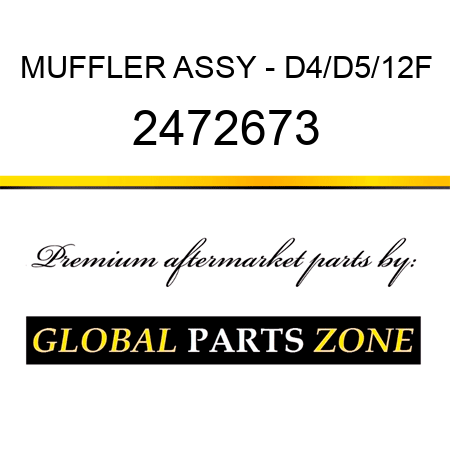 MUFFLER ASSY - D4/D5/12F 2472673