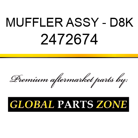MUFFLER ASSY - D8K 2472674