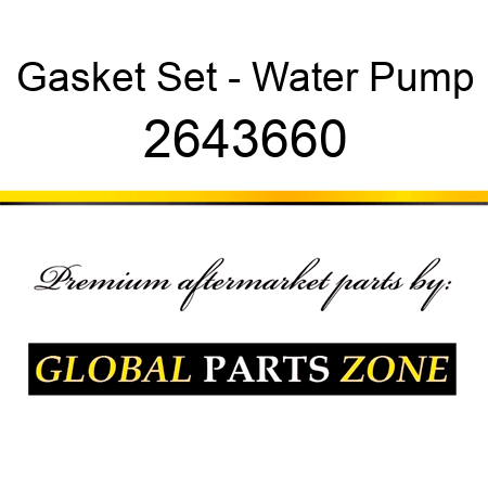 Gasket Set - Water Pump 2643660