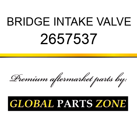 BRIDGE INTAKE VALVE 2657537