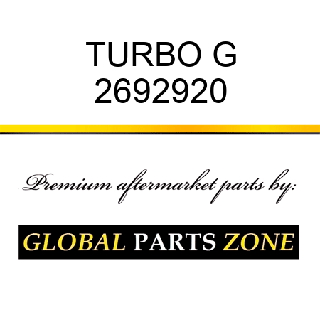 TURBO G 2692920