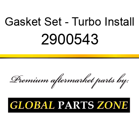 Gasket Set - Turbo Install 2900543