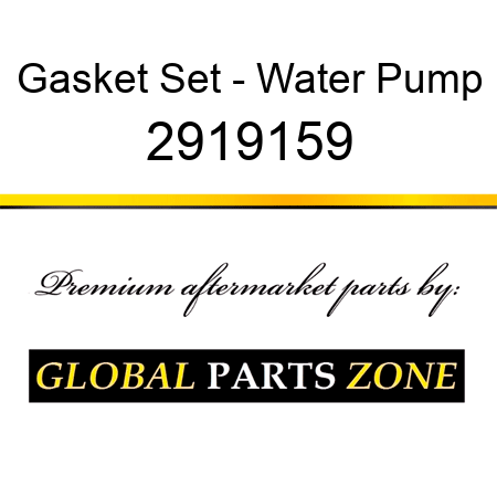 Gasket Set - Water Pump 2919159
