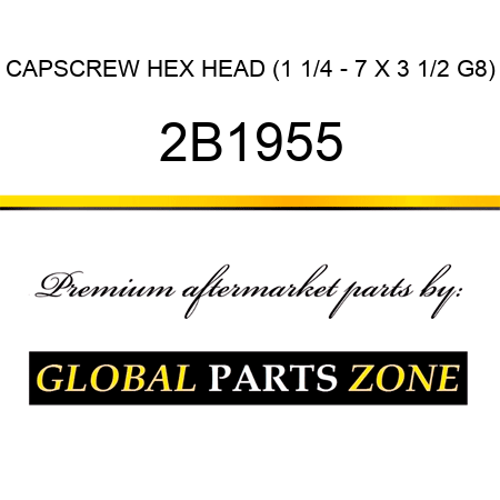 CAPSCREW, HEX HEAD (1 1/4 - 7 X 3 1/2 G8) 2B1955