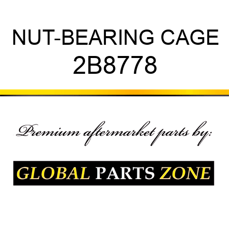 NUT-BEARING CAGE 2B8778