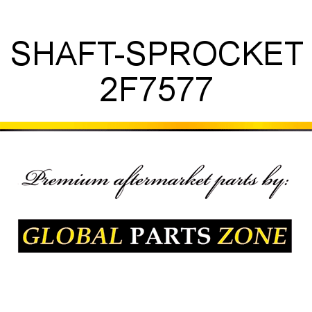 SHAFT-SPROCKET 2F7577