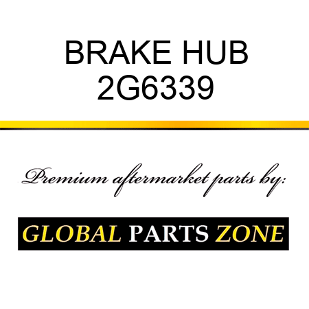 BRAKE HUB 2G6339