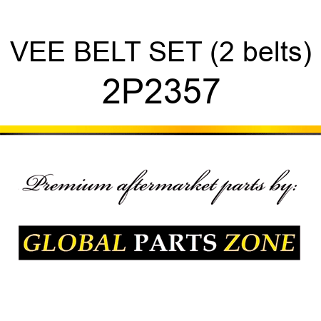 VEE BELT SET (2 belts) 2P2357