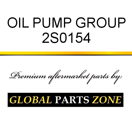 OIL PUMP GROUP 2S0154