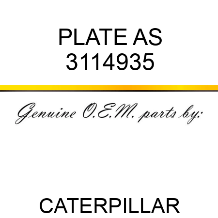 PLATE AS 3114935