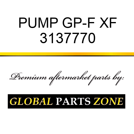 PUMP GP-F XF 3137770