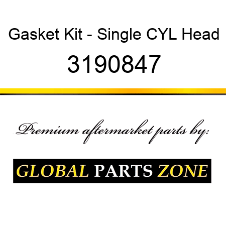 Gasket Kit - Single CYL Head 3190847
