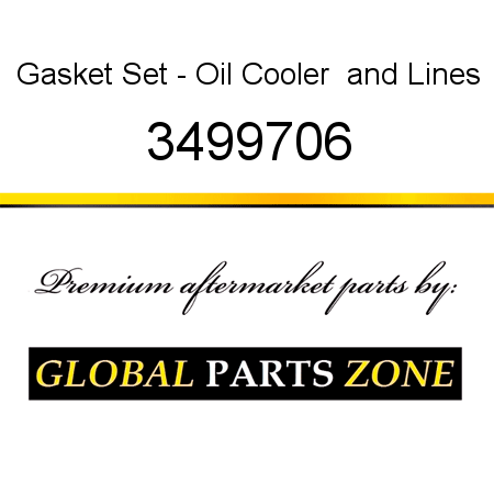 Gasket Set - Oil Cooler &Lines 3499706