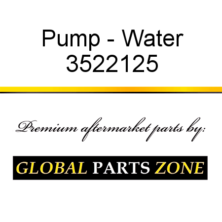 Pump - Water 3522125