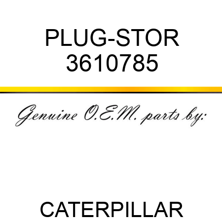 PLUG-STOR 3610785