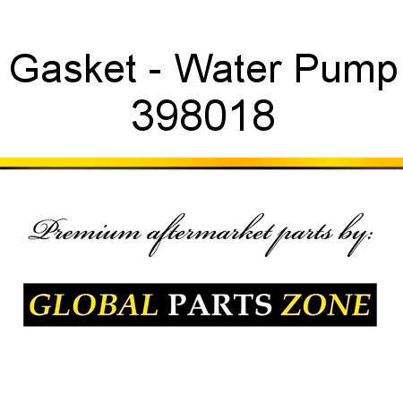 Gasket - Water Pump 398018