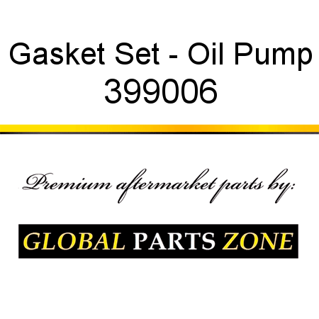 Gasket Set - Oil Pump 399006