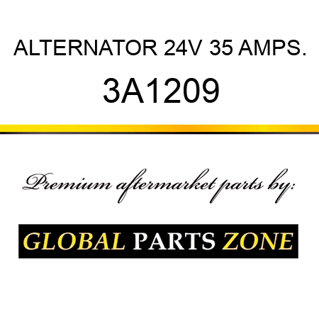 ALTERNATOR 24V 35 AMPS. 3A1209