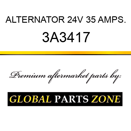 ALTERNATOR 24V 35 AMPS. 3A3417