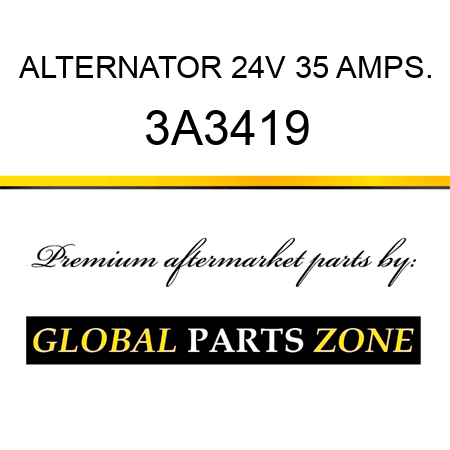 ALTERNATOR 24V 35 AMPS. 3A3419