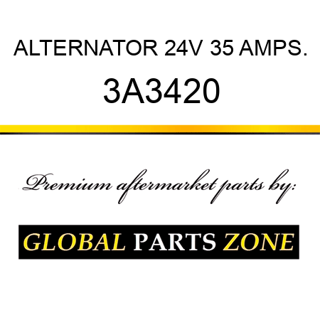 ALTERNATOR 24V 35 AMPS. 3A3420
