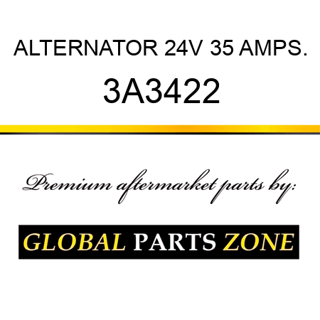ALTERNATOR 24V 35 AMPS. 3A3422
