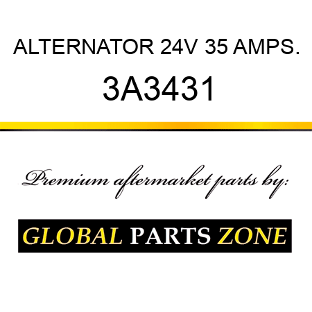 ALTERNATOR 24V 35 AMPS. 3A3431