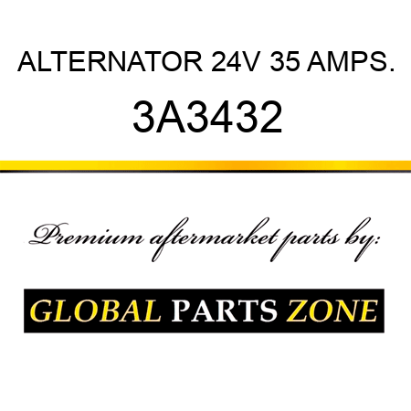 ALTERNATOR 24V 35 AMPS. 3A3432