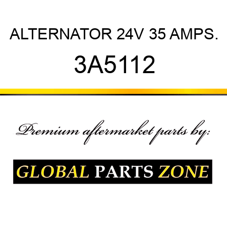 ALTERNATOR 24V 35 AMPS. 3A5112