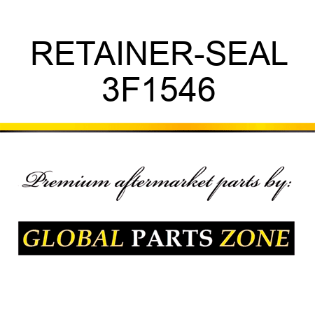 RETAINER-SEAL 3F1546