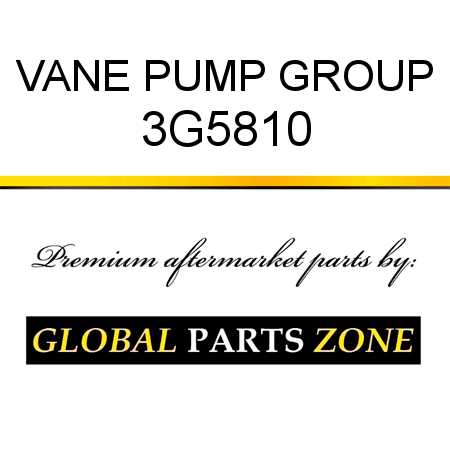 VANE PUMP GROUP 3G5810