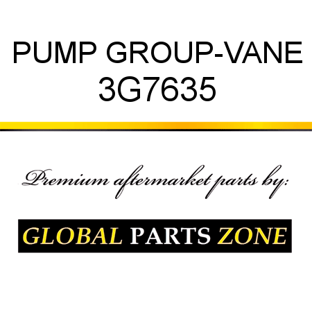 PUMP GROUP-VANE 3G7635