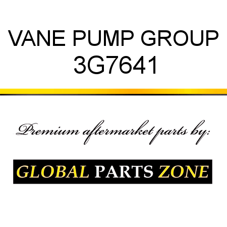 VANE PUMP GROUP 3G7641