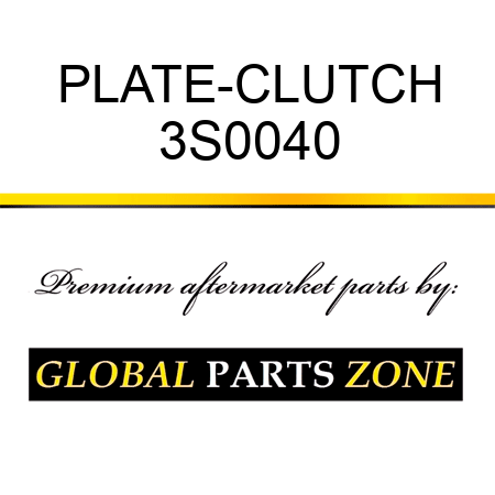 PLATE-CLUTCH 3S0040