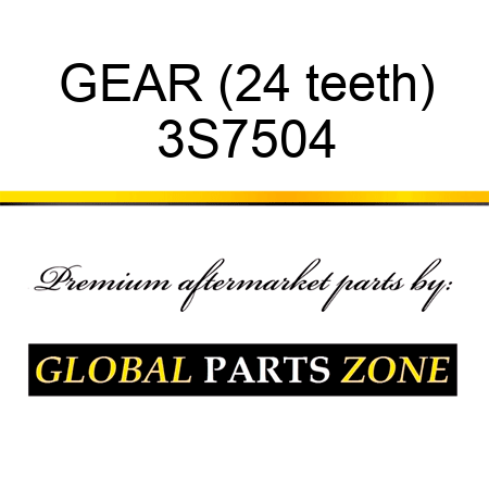 GEAR (24 teeth) 3S7504