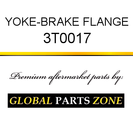 YOKE-BRAKE FLANGE 3T0017