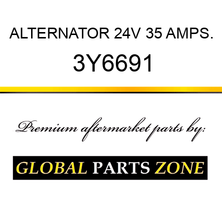 ALTERNATOR 24V 35 AMPS. 3Y6691