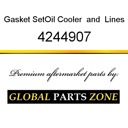 Gasket Set,Oil Cooler & Lines 4244907