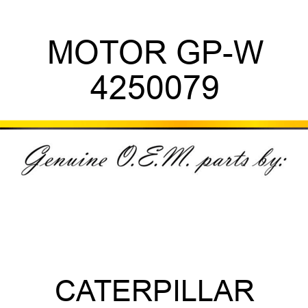 MOTOR GP-W 4250079