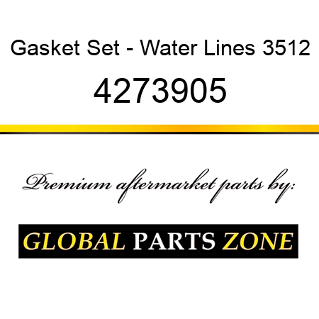 Gasket Set - Water Lines 3512 4273905