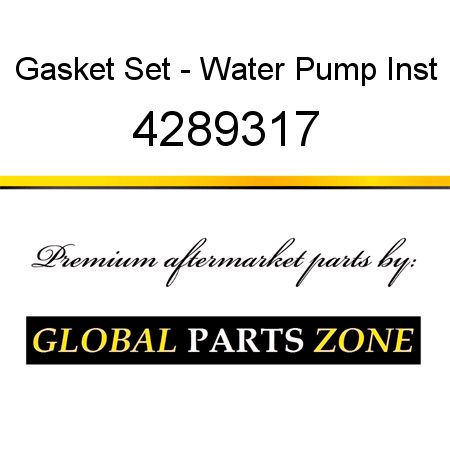 Gasket Set - Water Pump Inst 4289317