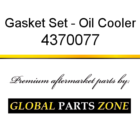 Gasket Set - Oil Cooler 4370077