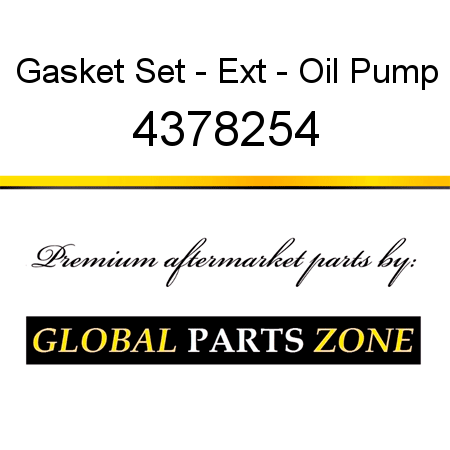 Gasket Set - Ext - Oil Pump 4378254