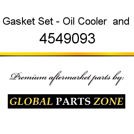 Gasket Set - Oil Cooler & 4549093