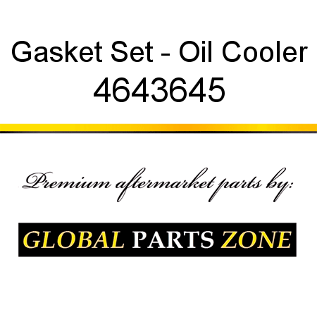 Gasket Set - Oil Cooler 4643645