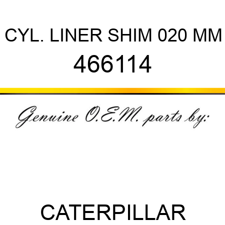 CYL. LINER SHIM 0,20 MM 466114