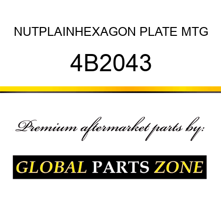 NUT,PLAIN,HEXAGON PLATE MTG 4B2043