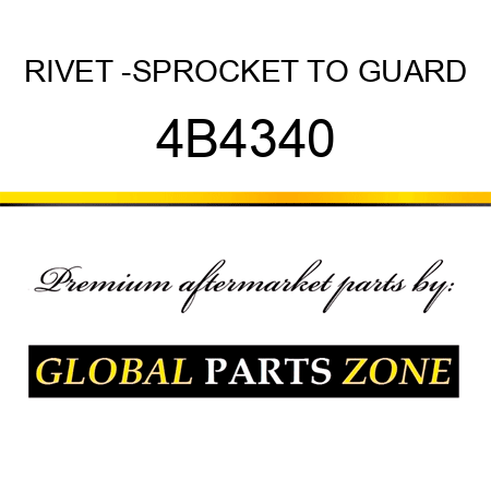 RIVET -SPROCKET TO GUARD 4B4340