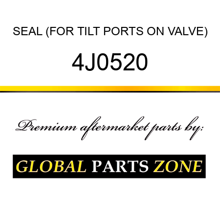 SEAL (FOR TILT PORTS ON VALVE) 4J0520