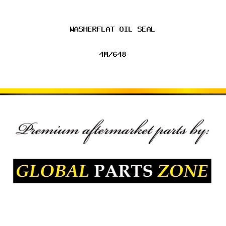 WASHER,FLAT OIL SEAL 4M7648